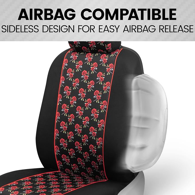 Car Seat Covers — Front Seat — Red