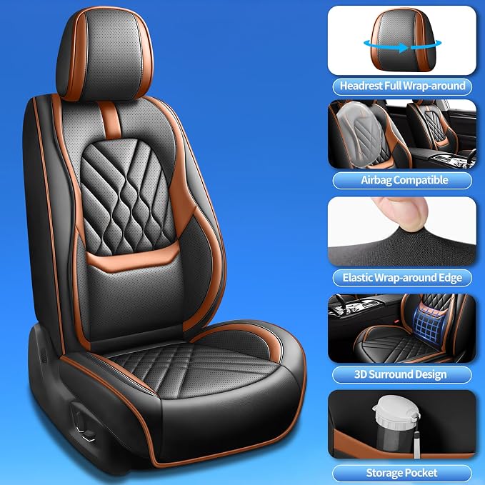 Seat Covers for Nissan Versa — Full Set — Brown