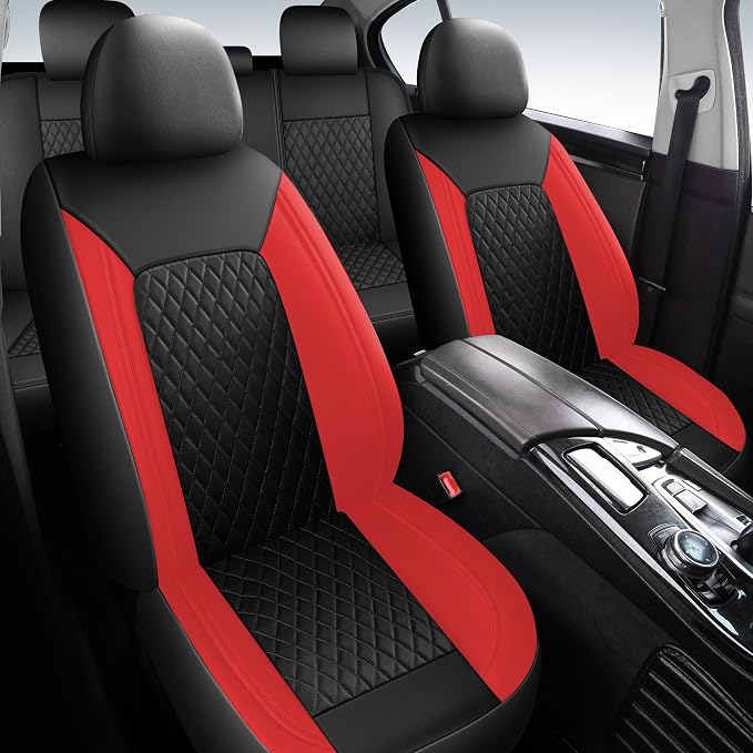 Universal Faux Leather Seat Covers — Full Set