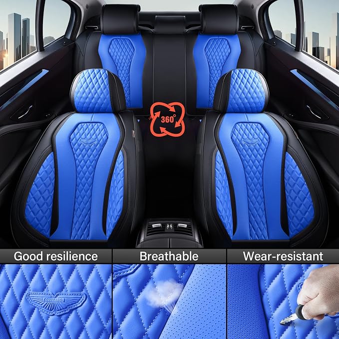 Universal Seat Covers — Front Seat — Blue