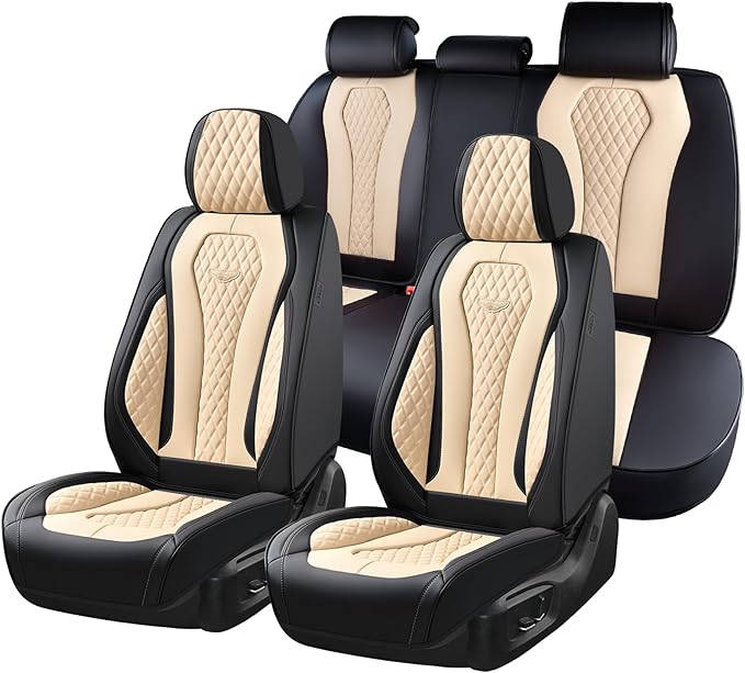 Universal Seat Covers — Full Set — Beige