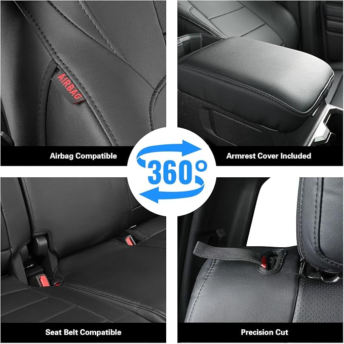 Seat Covers for Toyota Tacoma — Front Seat — Black