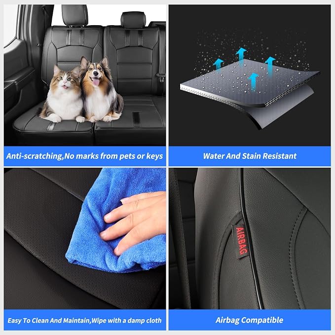 Seat Covers for Multiple Vehicles — Full Set — Gray