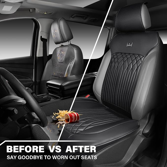 Universal Seat Covers — Front Seat — Black