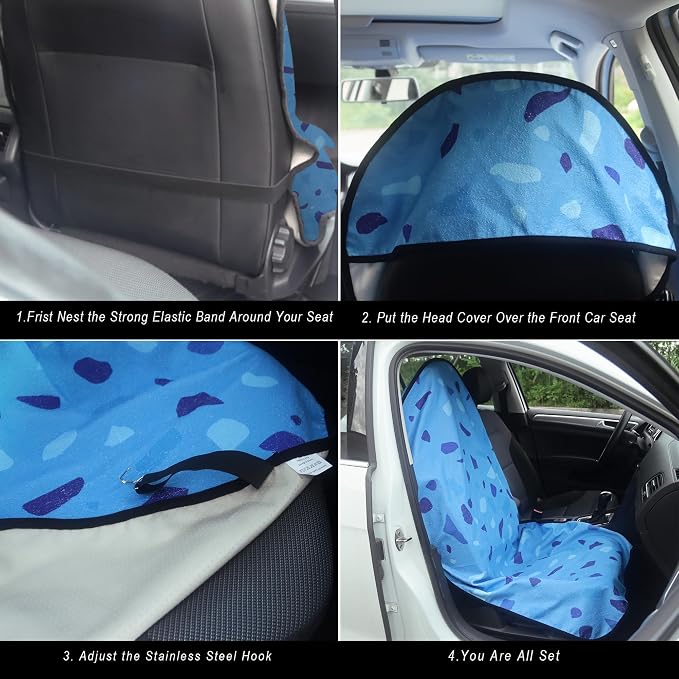 Car Seat Covers — Front Seat — Blue