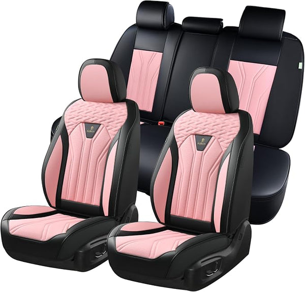 Universal Seat Covers — Full Set — Pink