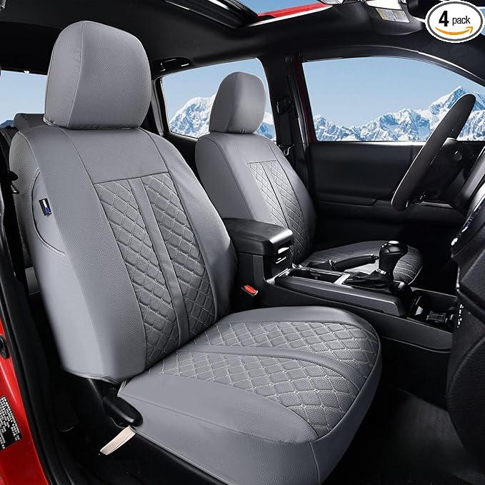 Seat Covers for Toyota Tacoma — Front Seat — Gray