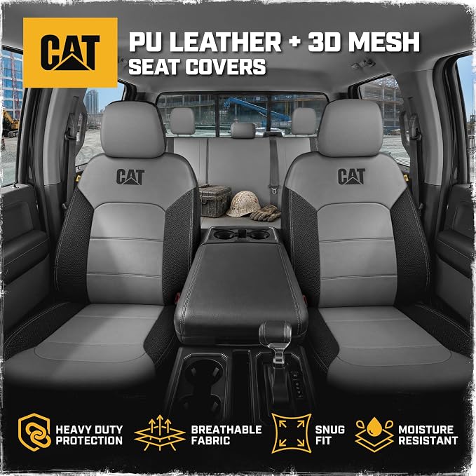 Seat Covers for Multiple Vehicles — Full Set — Gray