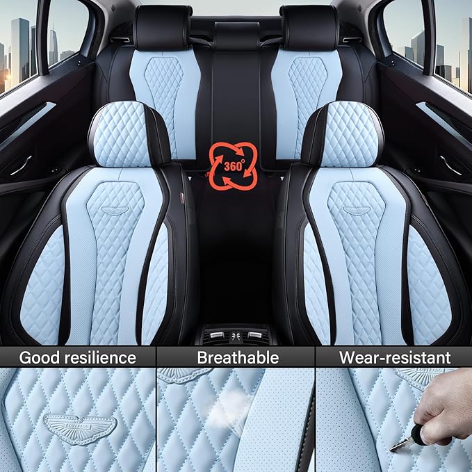 Universal Seat Covers — Full Set — Blue