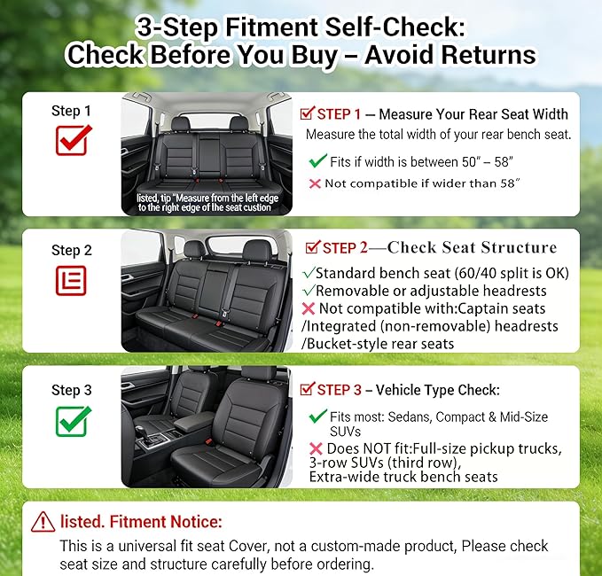 Universal Seat Covers — Red / Burgundy