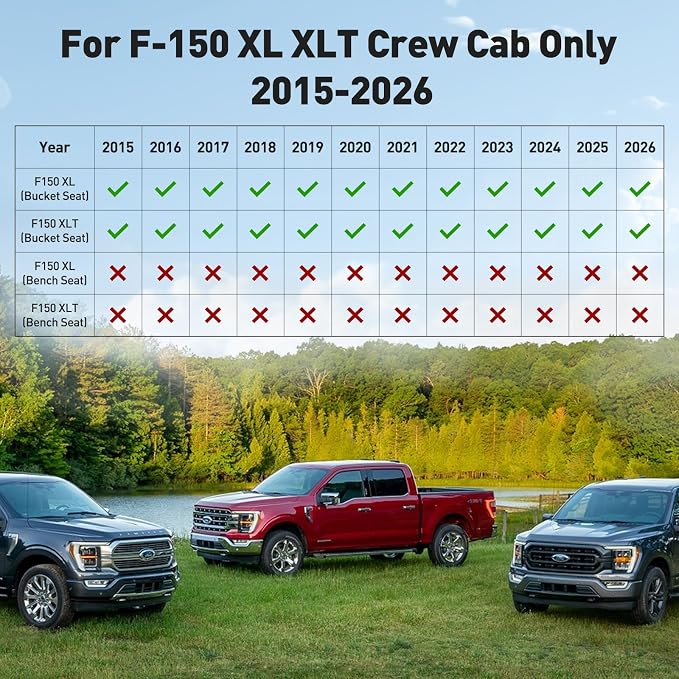 Seat Covers for Ford F-150 — Full Set — Black
