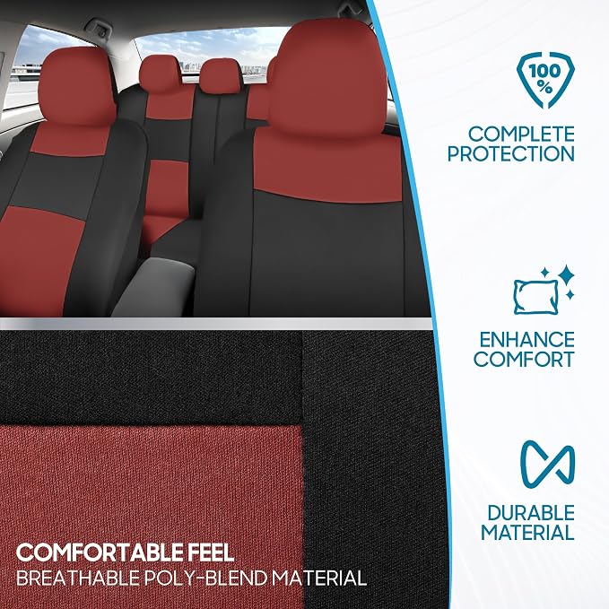 Car Seat Covers — Full Set — Black