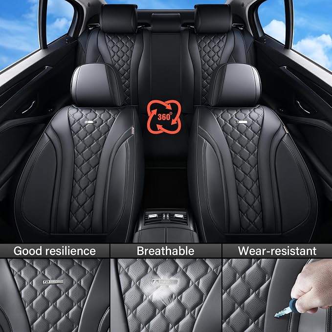 Universal Seat Covers — Front Seat — Black
