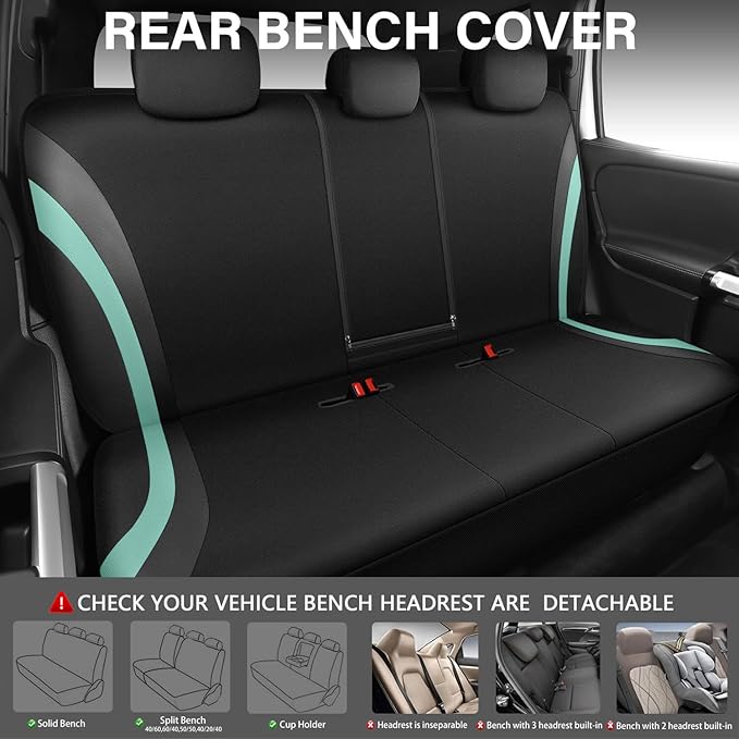 Universal Seat Covers — Full Set — Black
