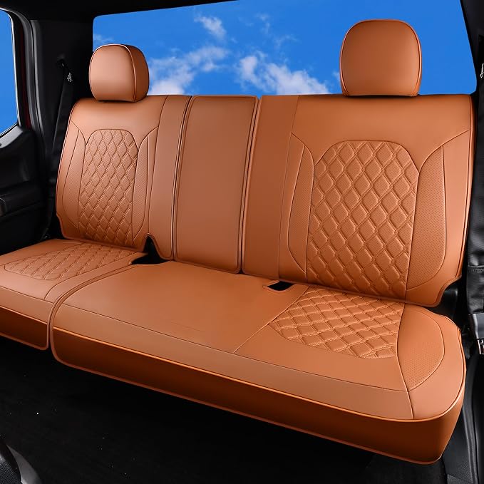 Seat Covers for Chevrolet Silverado / GMC Sierra — Rear Seat — Brown