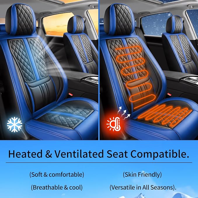 Seat Covers for Nissan Versa — Front Seat — Blue