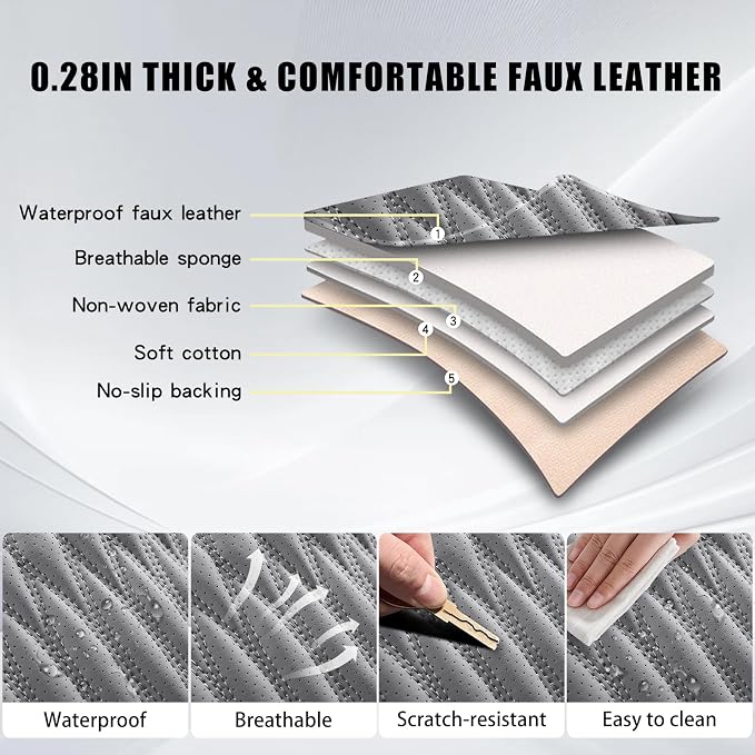 Universal Seat Covers — Full Set — Gray