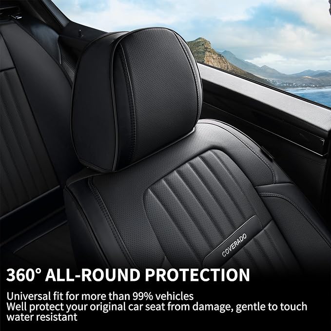 Universal Seat Covers — Full Set — Black