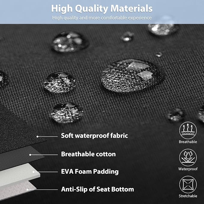 Universal Neoprene Seat Covers — Front Seat — Gray