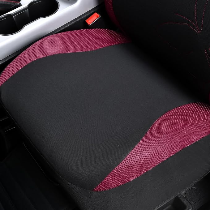 Universal Seat Covers — Full Set — Burgundy