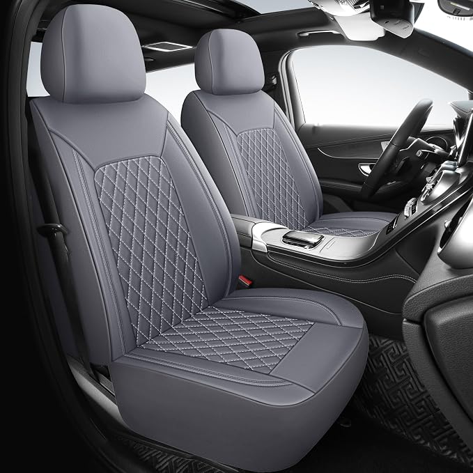 Universal Faux Leather Seat Covers — Front Seat
