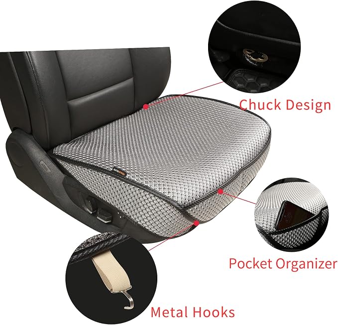 Universal Seat Covers — Front Seat — Gray