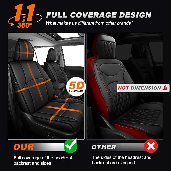 Seat Covers for Toyota 4Runner — Full Set — Black