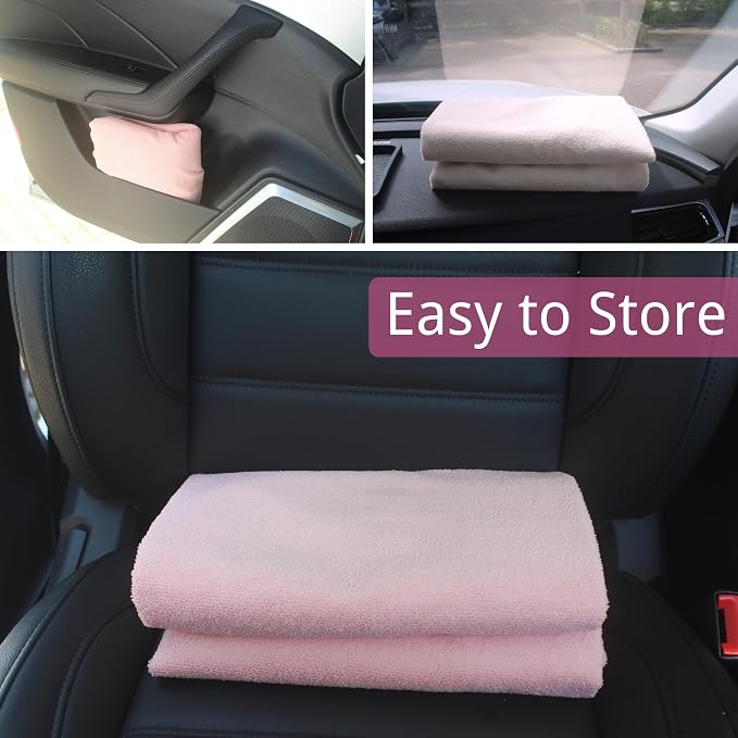 Car Seat Covers — Front Seat — Pink