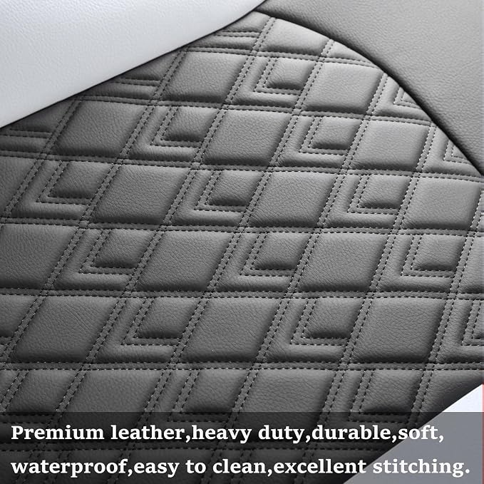 Seat Covers for Chevrolet Silverado / GMC Sierra — Front Seat — Black / White