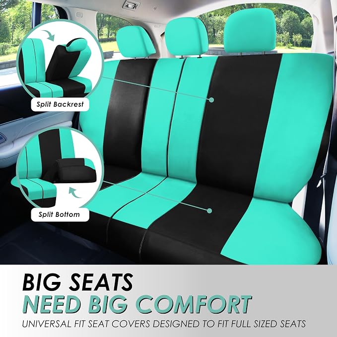 Universal Fabric Seat Covers — Full Set