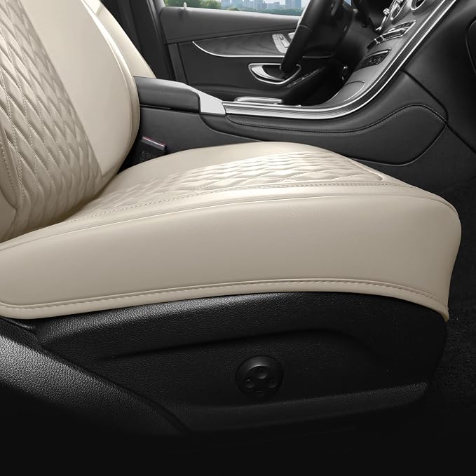 Universal Seat Covers — Front Seat — Beige