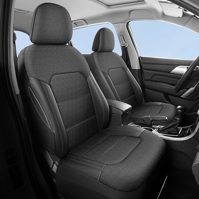 Universal Fabric Seat Covers — Black