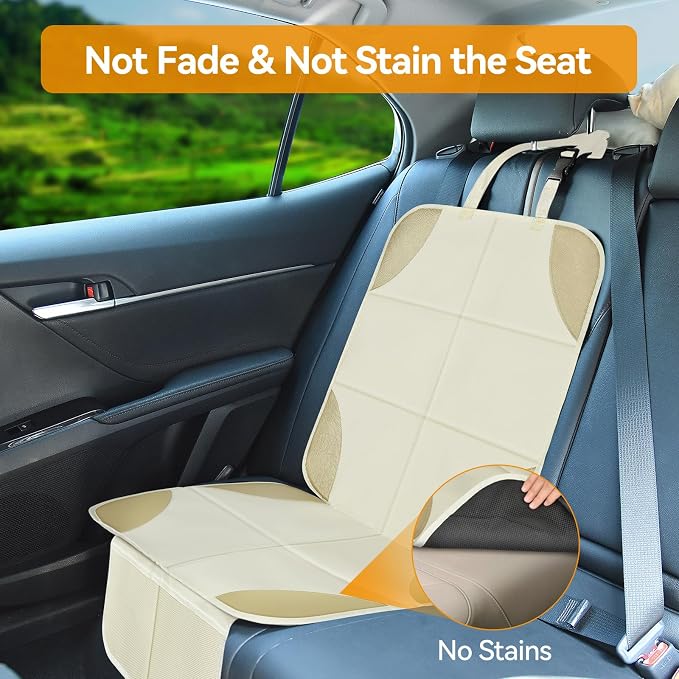 Child Car Seat Protector — White