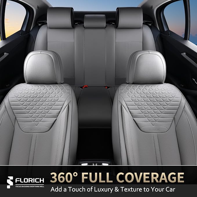 Universal Seat Covers — Full Set — Gray