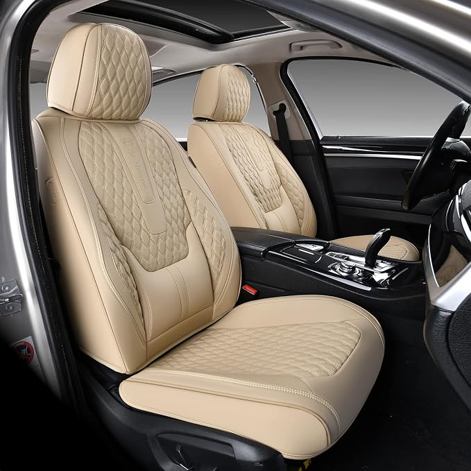 Universal Seat Covers — Front Seat — Beige