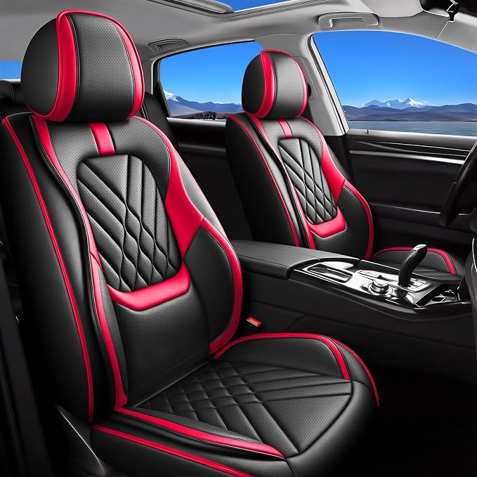 Seat Covers for Nissan Sentra — Full Set — Red