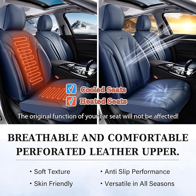 Universal Seat Covers — Full Set — Navy
