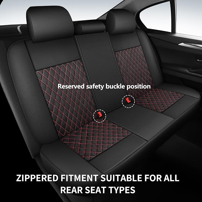 Universal Faux Leather Seat Covers — Full Set