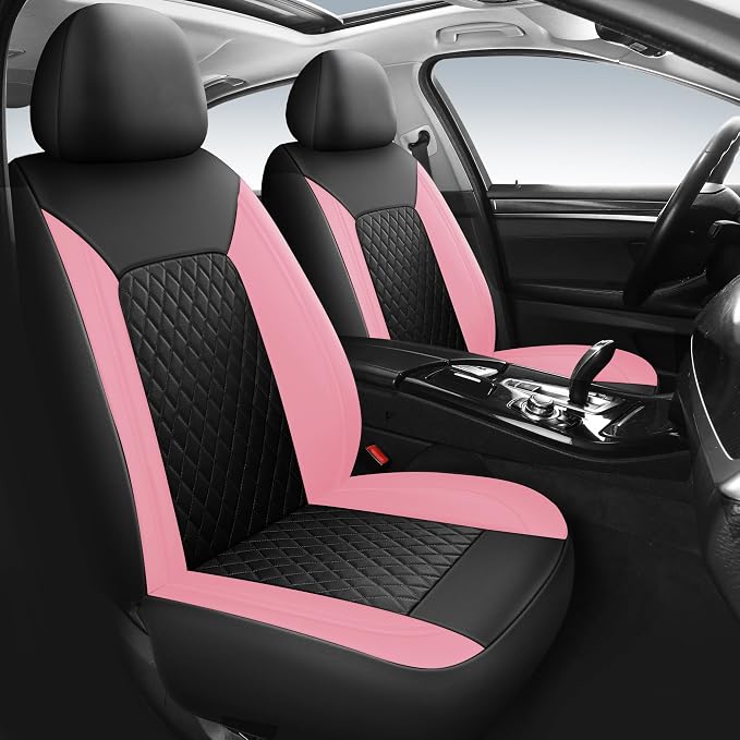 Universal Faux Leather Seat Covers — Front Seat