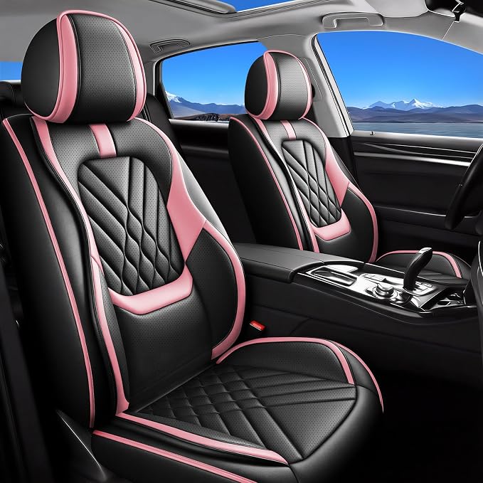 Seat Covers for Nissan Kicks — Full Set — Pink
