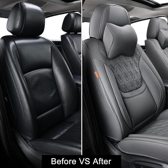 Universal Seat Covers — Front Seat — Gray