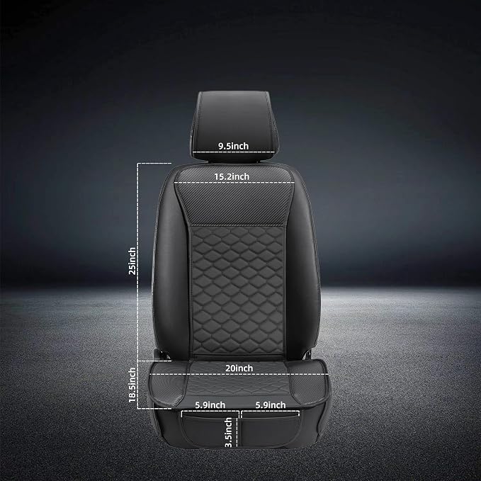 Universal Seat Covers — Front Seat — Black