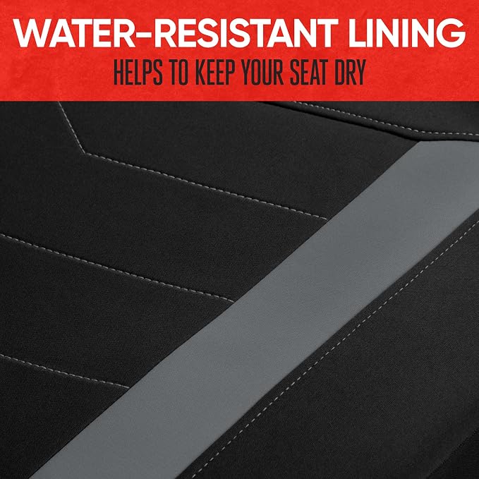 Neoprene Car Seat Covers — Front Seat — Gray