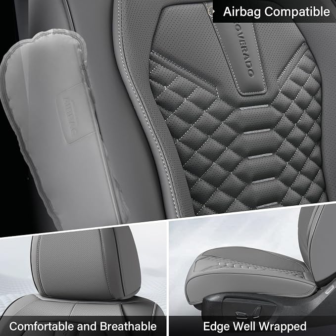 Universal Seat Covers — Front Seat — Gray