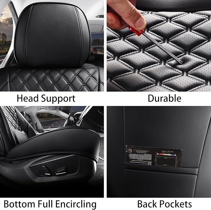 Universal Seat Covers — Front Seat — Black