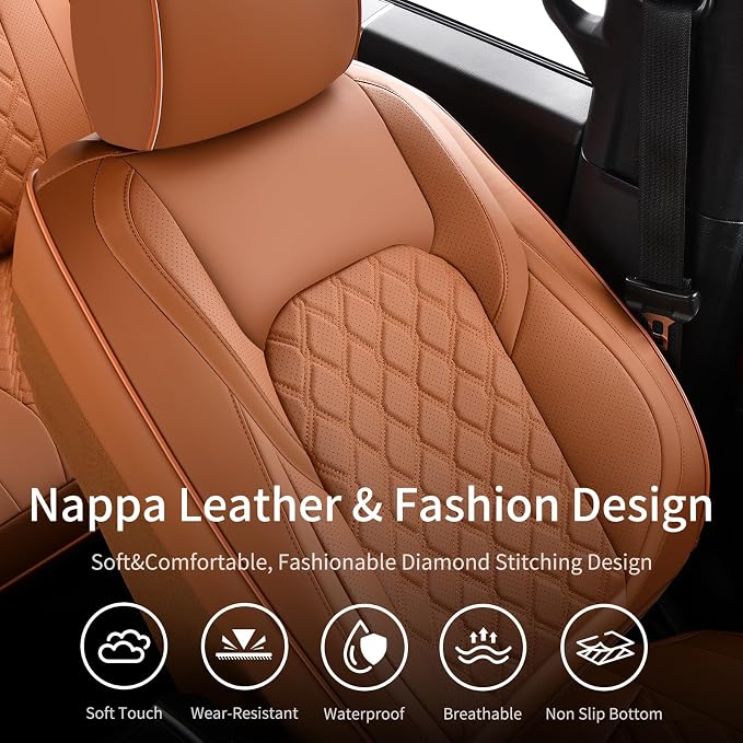 Seat Covers for Toyota Tacoma — Front Seat — Brown