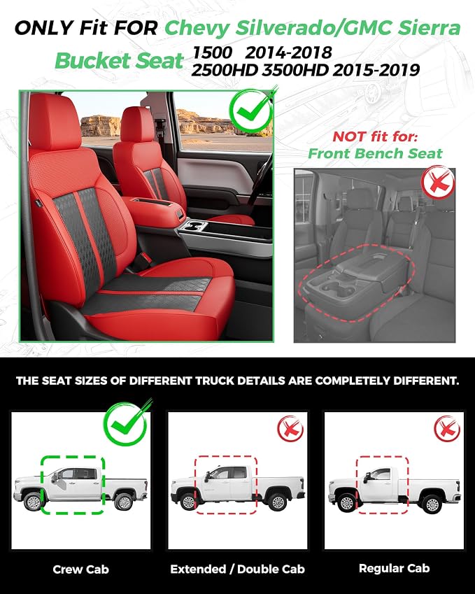 Seat Covers for Chevrolet Silverado / GMC Sierra