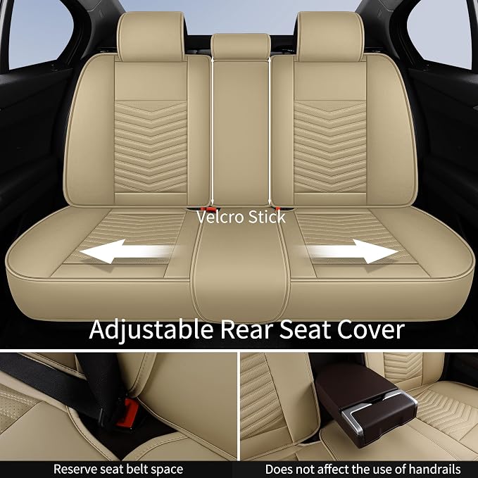 Universal Seat Covers — Full Set — Beige