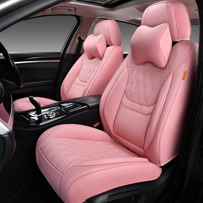 Universal Seat Covers — Full Set — Pink