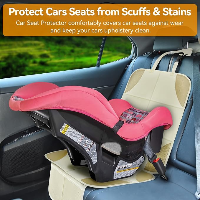 Child Car Seat Protector — White